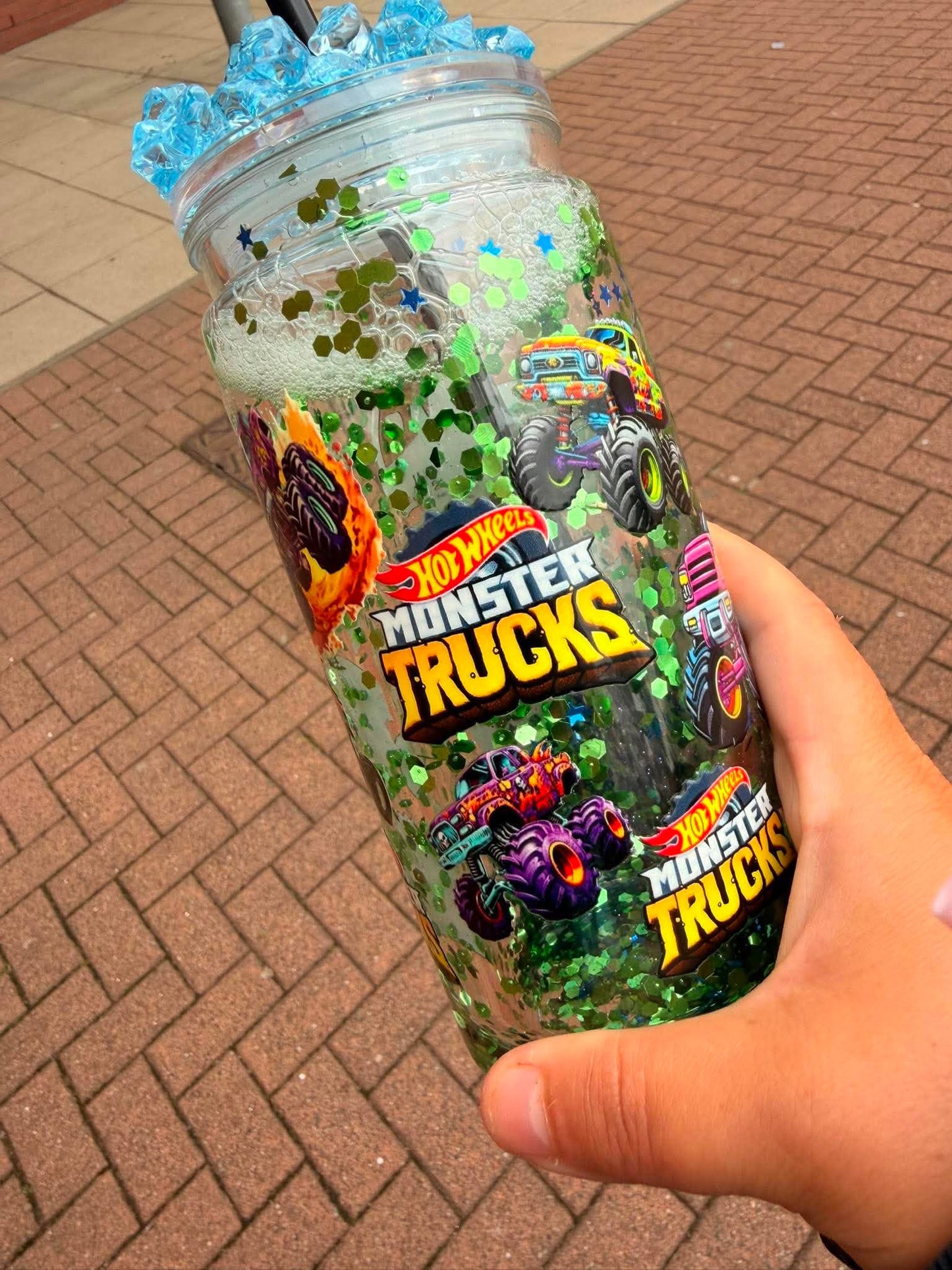 Glitter can cup