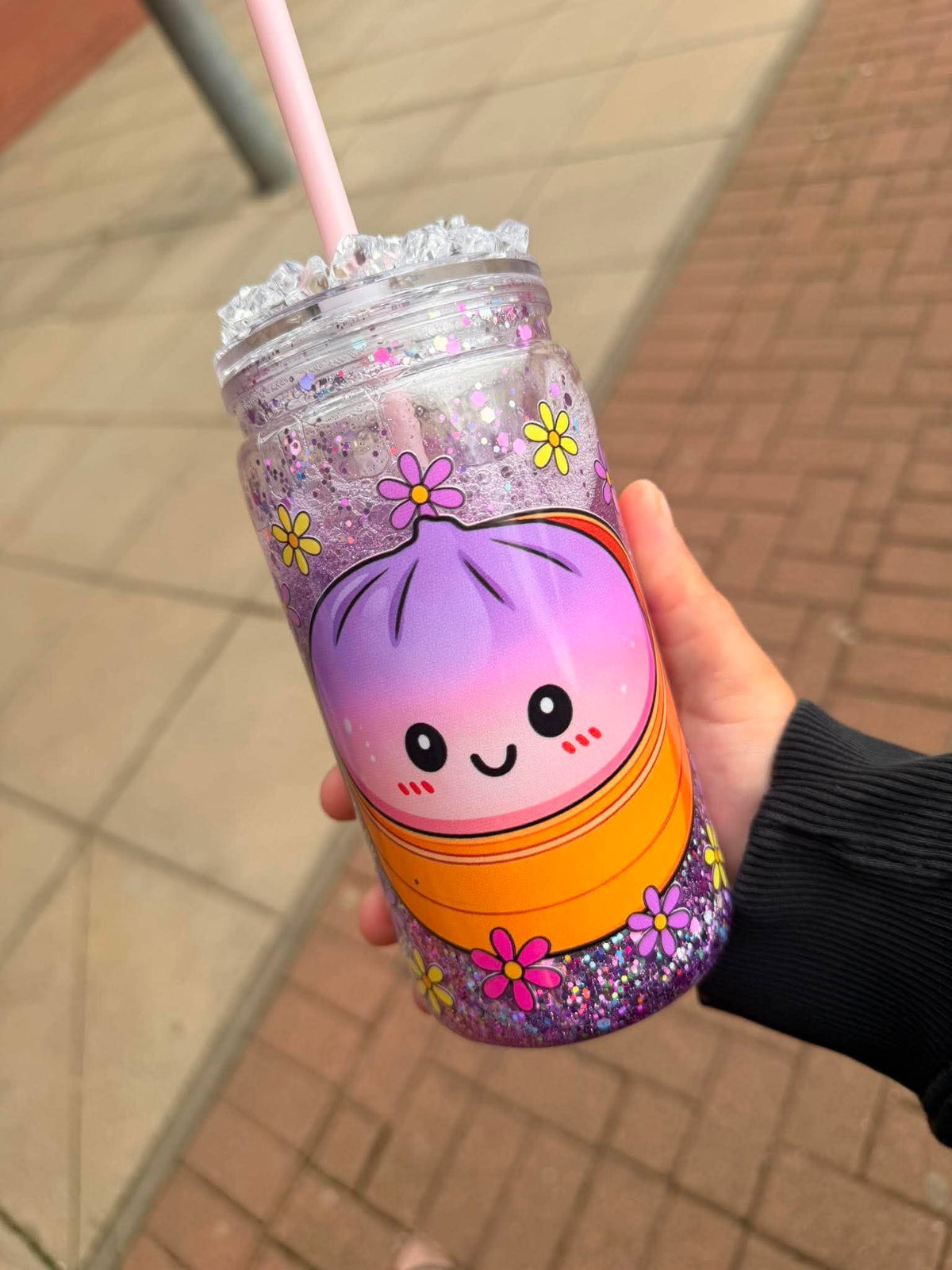 Glitter can cup