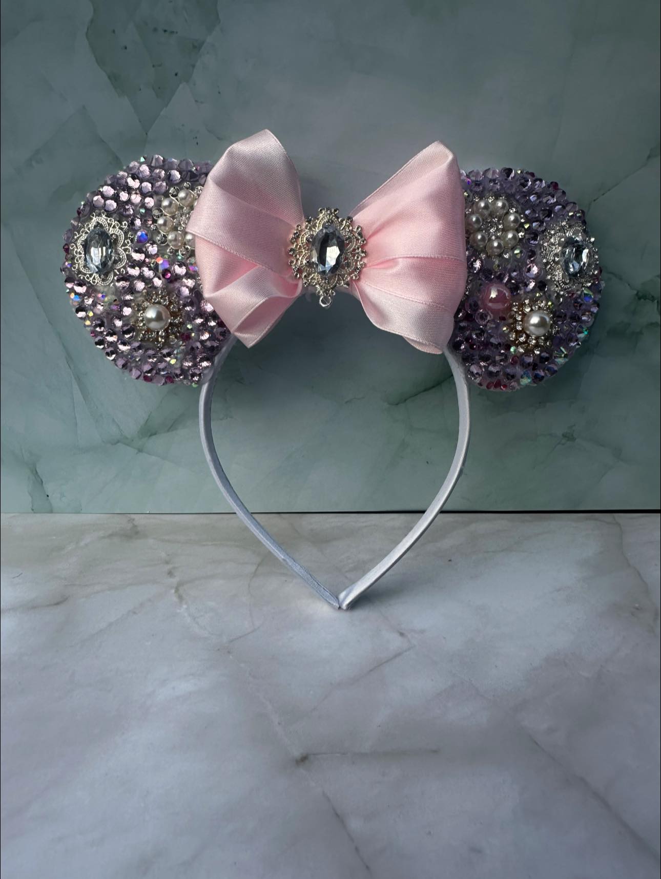 Character ears in purple