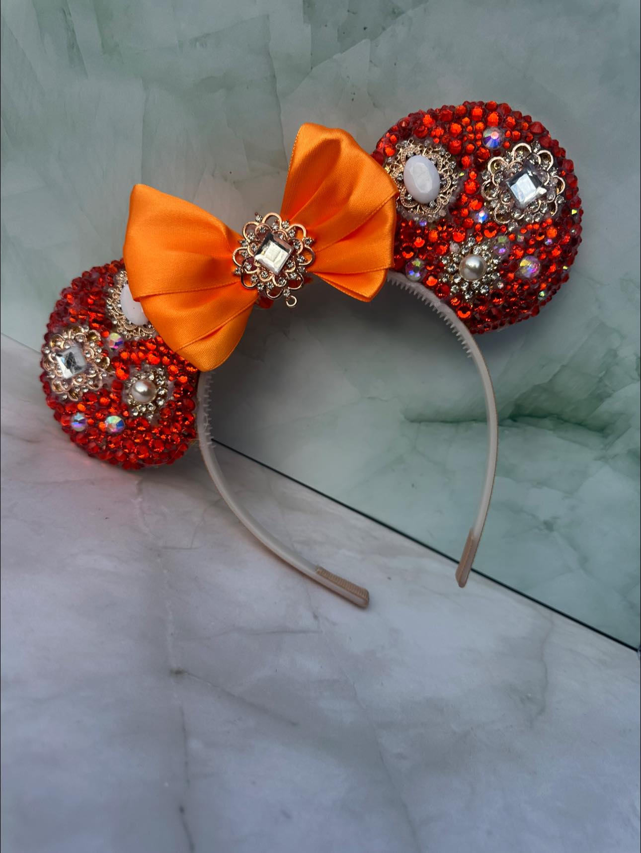 Character ears in orange